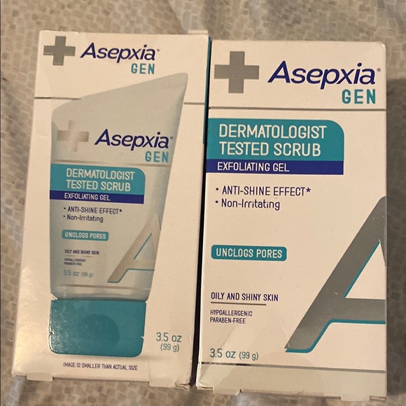 Asepxia Gen Dermatologist Tested Scrub Exfoliating Gel set of 2 - Picture 1 of 3